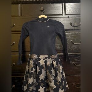 Long sleeve kids mini dress
